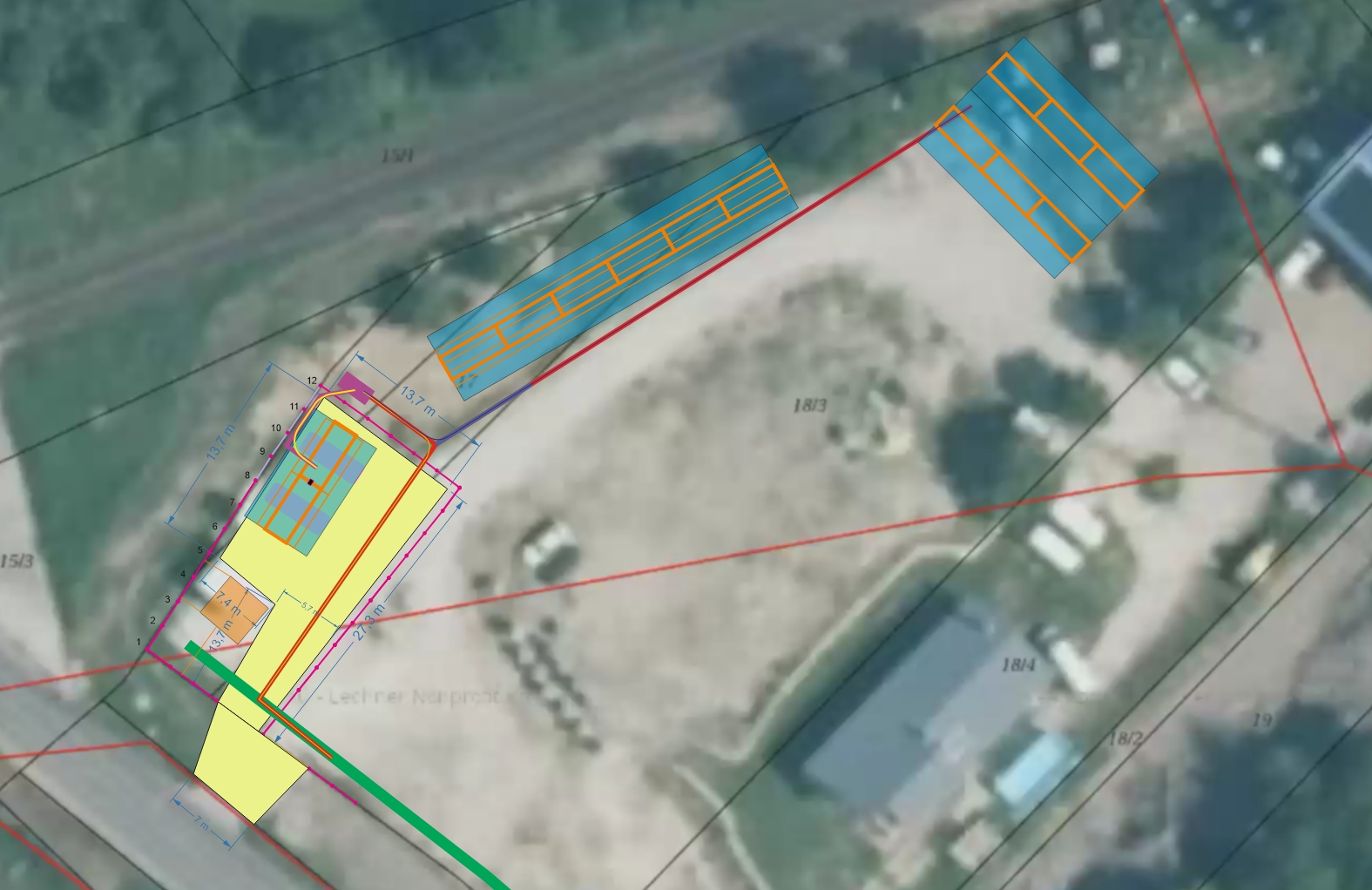 Aszófő helyszínrajz műholdas térképen